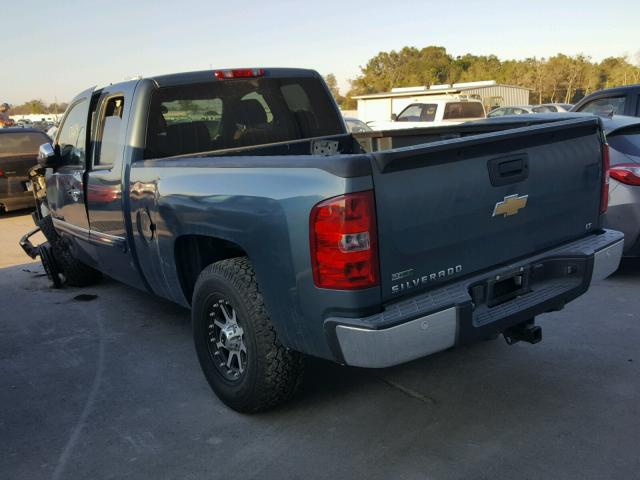 1GCRCSE02BZ157871 - 2011 CHEVROLET SILVERADO BLUE photo 3