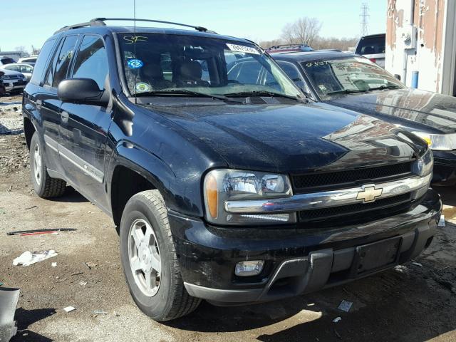 1GNDT13S822501339 - 2002 CHEVROLET TRAILBLAZE BLACK photo 1