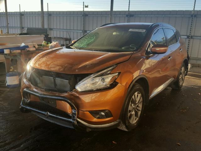 5N1AZ2MG2FN247069 - 2015 NISSAN MURANO S GOLD photo 2