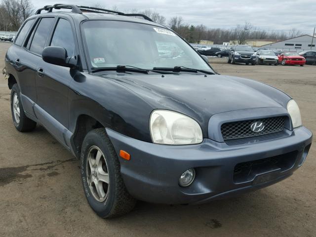 KM8SC73D24U848639 - 2004 HYUNDAI SANTA FE G BLACK photo 1