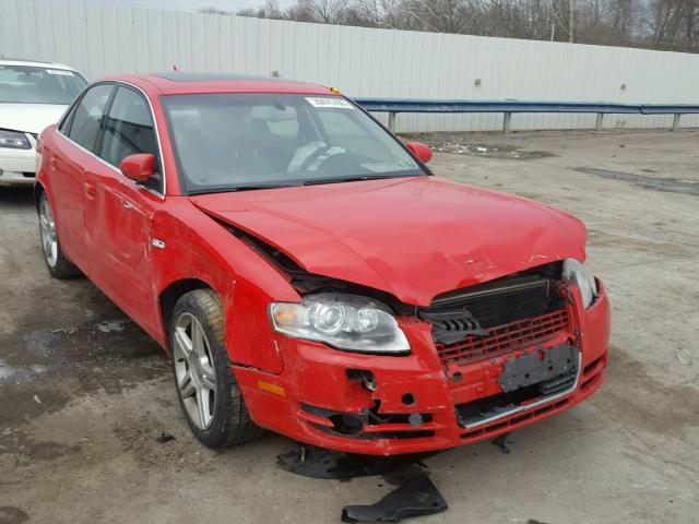 WAUDF78E27A109831 - 2007 AUDI A4 2.0T QU RED photo 1