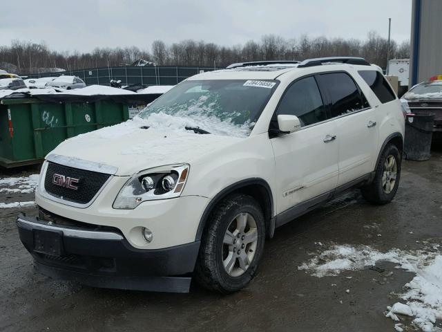 1GKEV33797J116243 - 2007 GMC ACADIA SLT WHITE photo 2