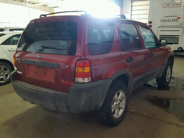 1FMYU03155KE11123 - 2005 FORD ESCAPE XLT RED photo 4