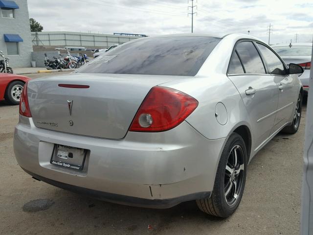 1G2ZG58B474252475 - 2007 PONTIAC G6 BASE SILVER photo 4