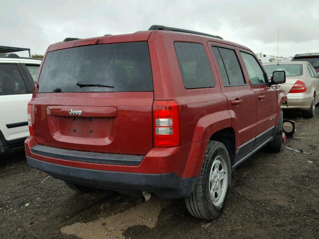 1C4NJPBA5GD505732 - 2016 JEEP PATRIOT SP RED photo 4