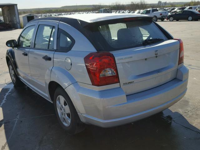 1B3JB28B47D503258 - 2007 DODGE CALIBER SILVER photo 3