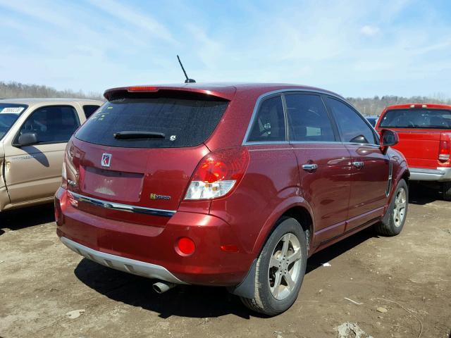 3GSCL93Z29S521783 - 2009 SATURN VUE HYBRID RED photo 4