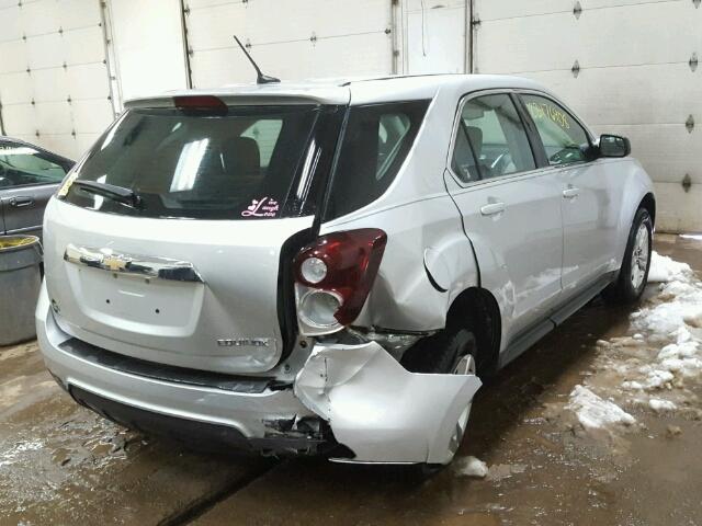 2GNALAEK7E1117833 - 2014 CHEVROLET EQUINOX LS SILVER photo 4