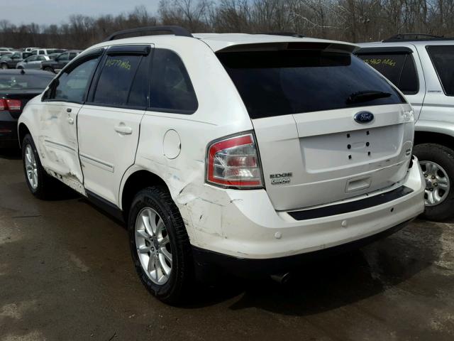 2FMDK48C39BB03549 - 2009 FORD EDGE SEL WHITE photo 3