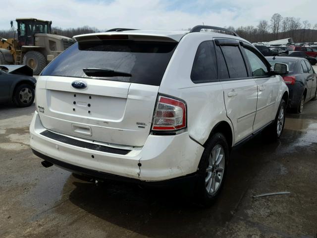 2FMDK48C39BB03549 - 2009 FORD EDGE SEL WHITE photo 4