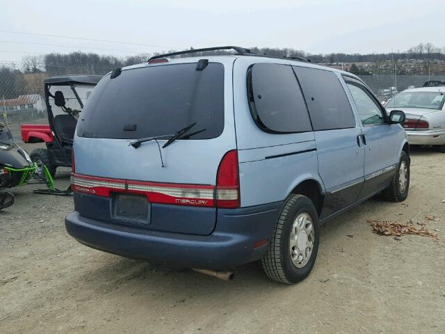 4M2ZV1115WDJ14724 - 1998 MERCURY VILLAGER BLUE photo 4