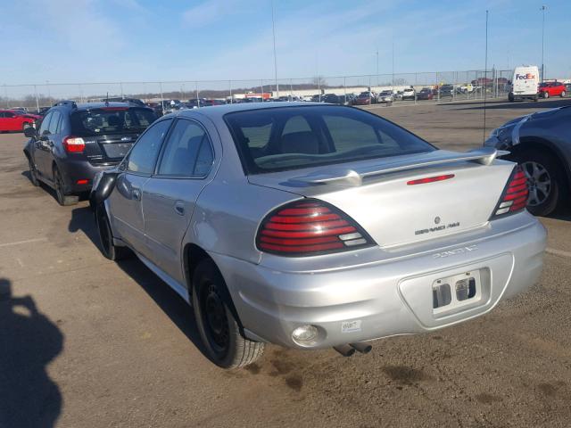 1G2NE52F63C304284 - 2003 PONTIAC GRAND AM S SILVER photo 3