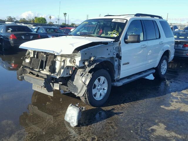 1FMEU73E77UB57548 - 2007 FORD EXPLORER X WHITE photo 2