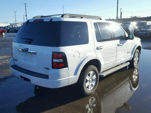 1FMEU73E77UB57548 - 2007 FORD EXPLORER X WHITE photo 4