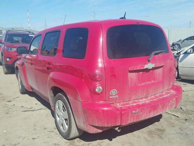 3GNCA13D18S671722 - 2008 CHEVROLET HHR LS წითელი ფოტო 3
