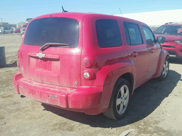 3GNCA13D18S671722 - 2008 CHEVROLET HHR LS წითელი ფოტო 4