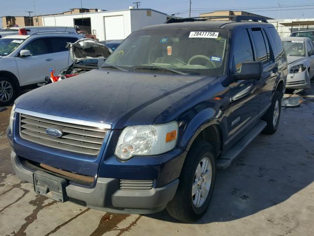 1FMEU62E66ZA17679 - 2006 FORD EXPLORER X BLUE photo 2