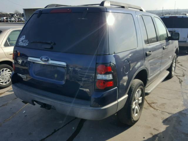 1FMEU62E66ZA17679 - 2006 FORD EXPLORER X BLUE photo 4