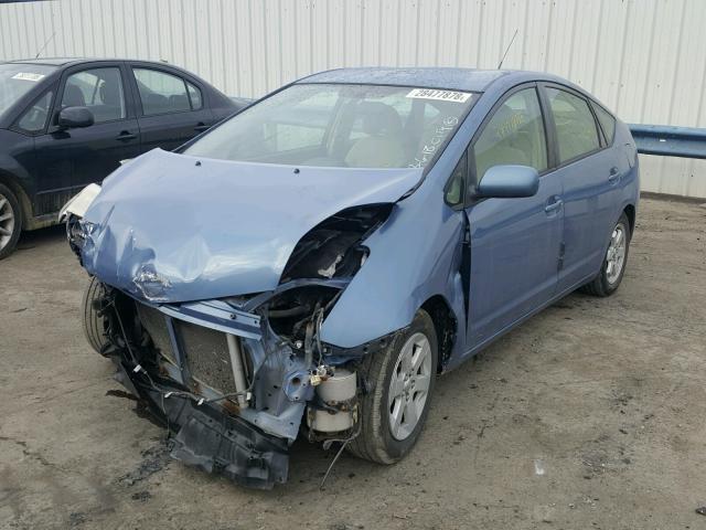 JTDKB20U740008555 - 2004 TOYOTA PRIUS BLUE photo 2