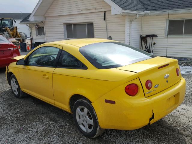 1G1AK15F267807095 - 2006 CHEVROLET COBALT LS YELLOW photo 3