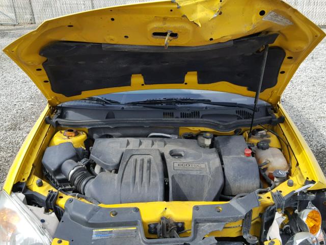 1G1AK15F267807095 - 2006 CHEVROLET COBALT LS YELLOW photo 7