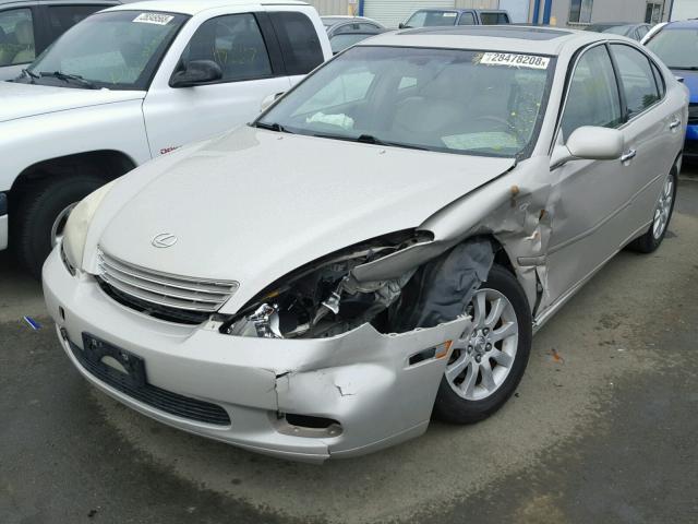 JTHBF30G530139615 - 2003 LEXUS ES 300 SILVER photo 2