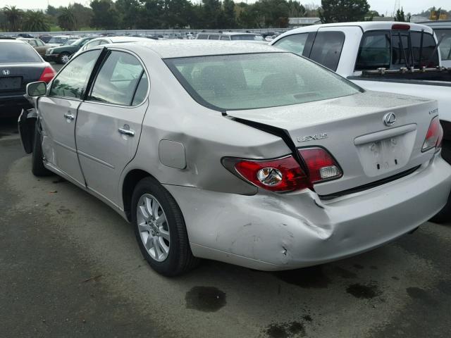 JTHBF30G530139615 - 2003 LEXUS ES 300 SILVER photo 3