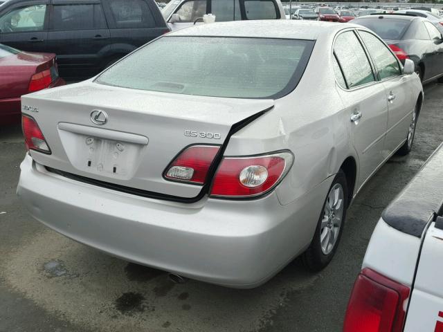 JTHBF30G530139615 - 2003 LEXUS ES 300 SILVER photo 4