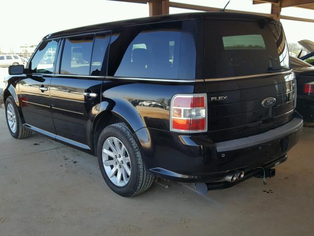 2FMDK52C19BA89942 - 2009 FORD FLEX SEL Սև լուսանկար 3