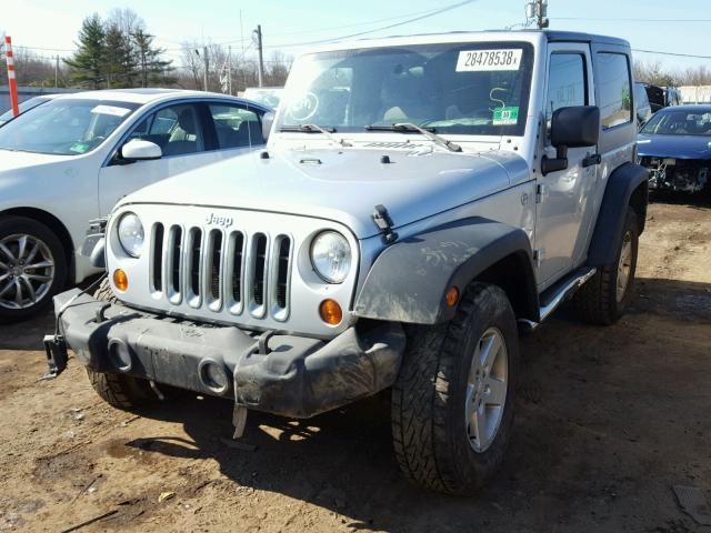 1J4AA2D18AL175378 - 2010 JEEP WRANGLER S SILVER photo 2