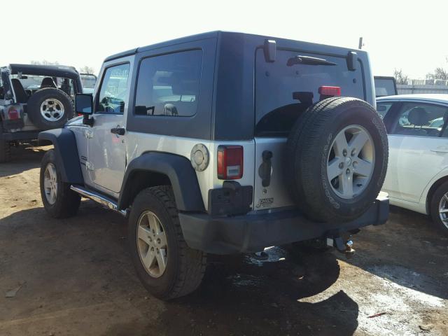 1J4AA2D18AL175378 - 2010 JEEP WRANGLER S SILVER photo 3