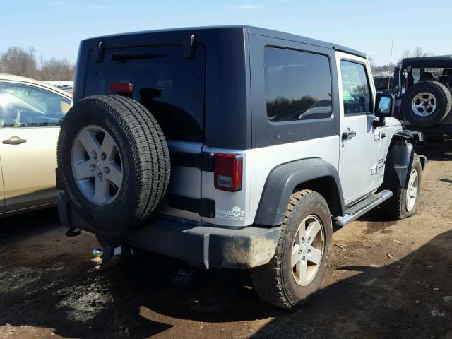 1J4AA2D18AL175378 - 2010 JEEP WRANGLER S SILVER photo 4