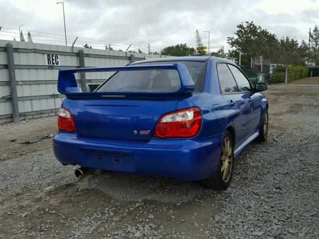 JF1GD706X4L511144 - 2004 SUBARU IMPREZA WR BLUE photo 4