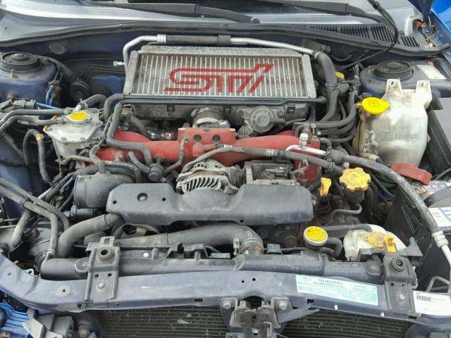 JF1GD706X4L511144 - 2004 SUBARU IMPREZA WR BLUE photo 7