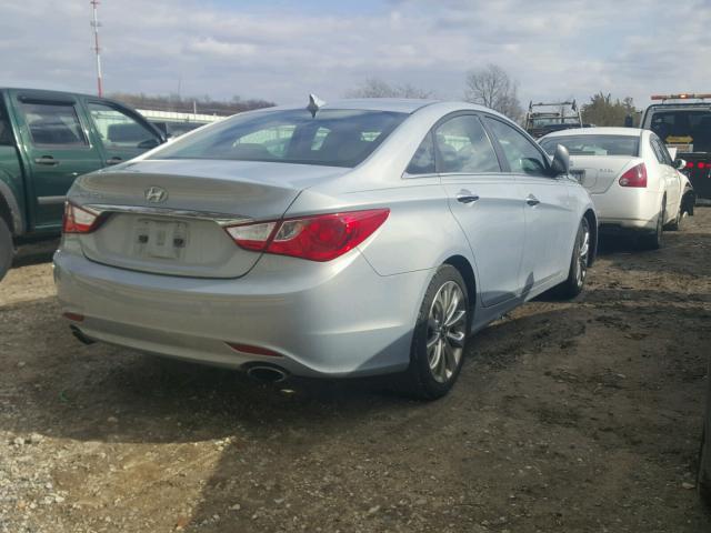 5NPEC4AC7BH250970 - 2011 HYUNDAI SONATA SE SILVER photo 4