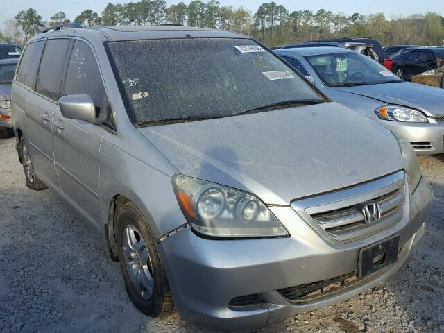 5FNRL38625B411529 - 2005 HONDA ODYSSEY EX SILVER photo 1