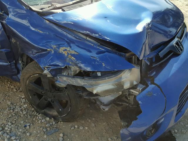2HGFG12877H571636 - 2007 HONDA CIVIC EX ლურჯი ფოტო 10