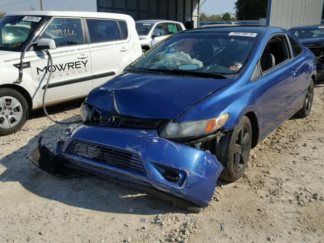 2HGFG12877H571636 - 2007 HONDA CIVIC EX ლურჯი ფოტო 2