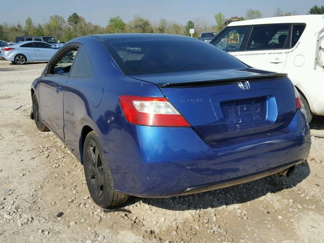 2HGFG12877H571636 - 2007 HONDA CIVIC EX ლურჯი ფოტო 3