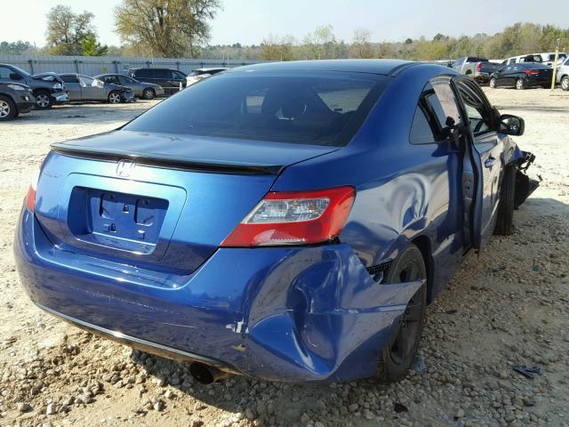 2HGFG12877H571636 - 2007 HONDA CIVIC EX BLUE photo 4