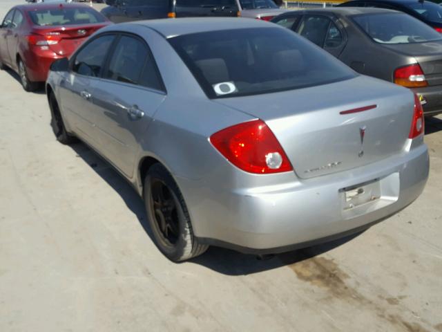 1G2ZF58B074218908 - 2007 PONTIAC G6 VALUE L SILVER photo 3