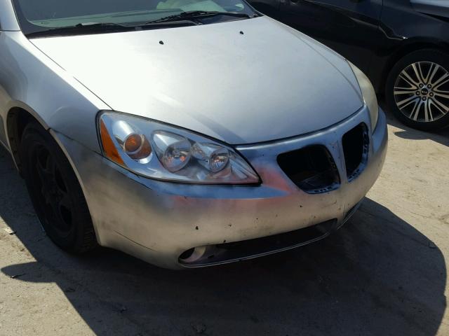 1G2ZF58B074218908 - 2007 PONTIAC G6 VALUE L SILVER photo 9