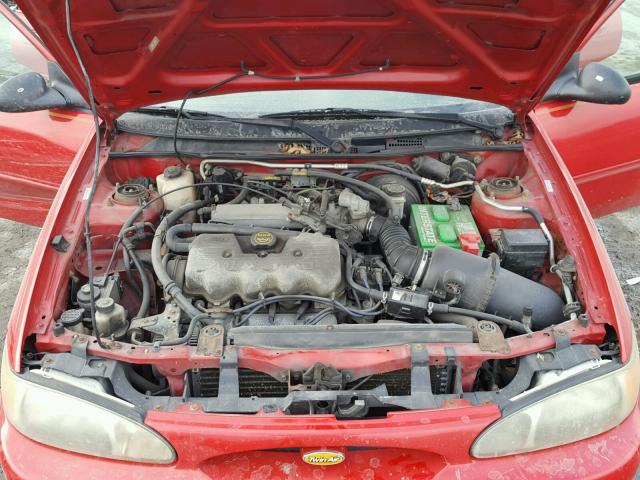 3FAFP13P81R227335 - 2001 FORD ESCORT RED photo 7