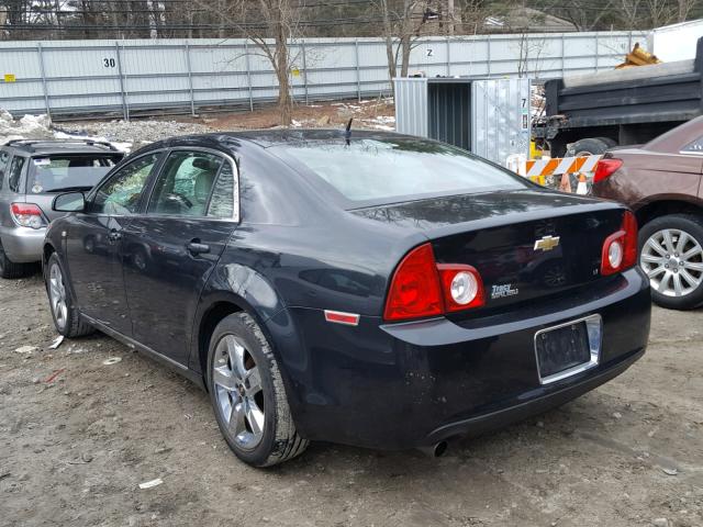 1G1ZH57B38F285301 - 2008 CHEVROLET MALIBU 1LT BLACK photo 3