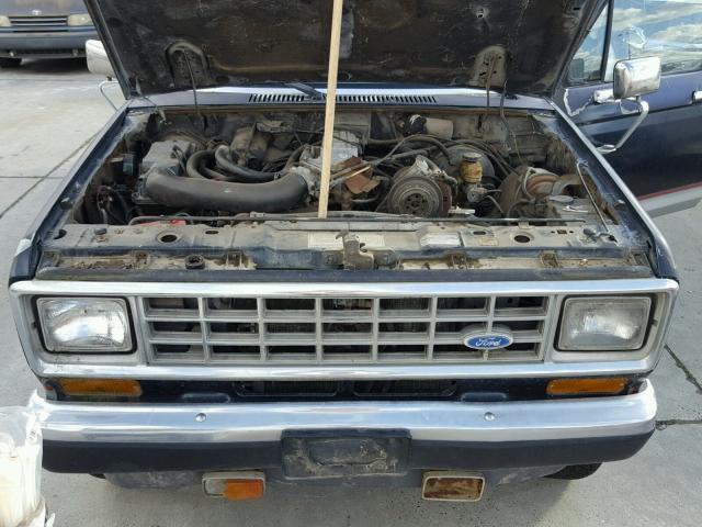 1FTCR15T5HPA30612 - 1987 FORD RANGER SUP BLUE photo 7
