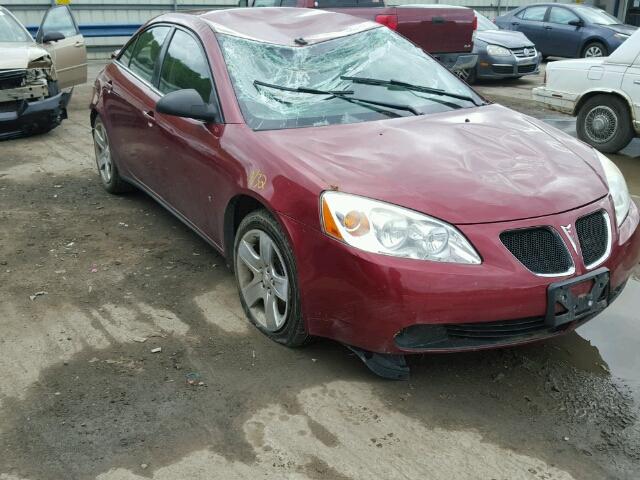 1G2ZG57B494202082 - 2009 PONTIAC G6 RED photo 1