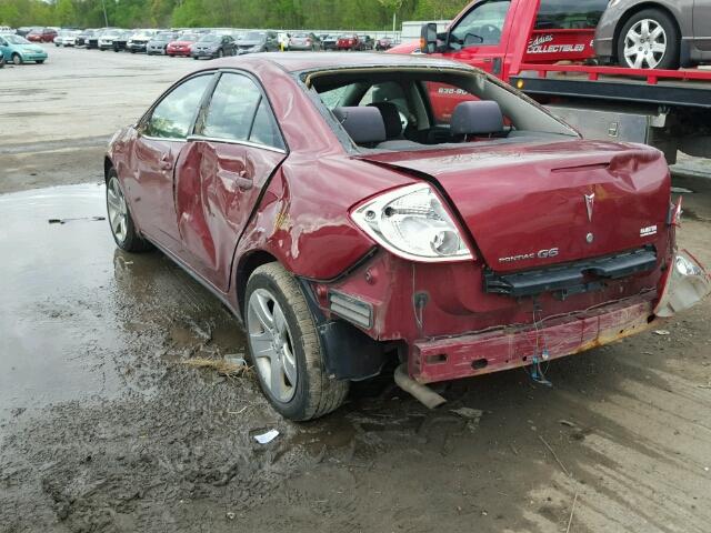 1G2ZG57B494202082 - 2009 PONTIAC G6 RED photo 3