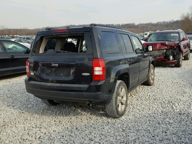 1C4NJRFB0ED817128 - 2014 JEEP PATRIOT LA BLACK photo 4