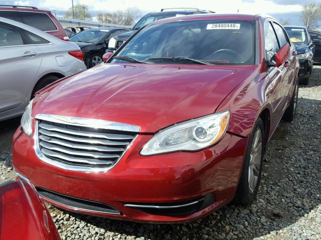 1C3CCBBB4DN732420 - 2013 CHRYSLER 200 TOURIN RED photo 2