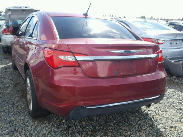 1C3CCBBB4DN732420 - 2013 CHRYSLER 200 TOURIN RED photo 3